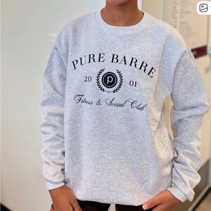 ISO Pure Barre Heather Gray Crewneck